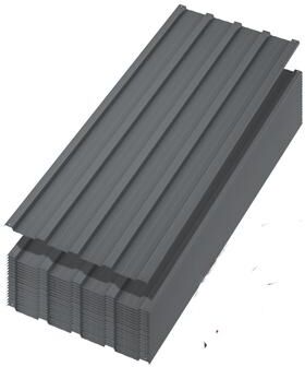 Garvee 40 Pack Gray Galvanized Steel Roof Panels 42.52 x 16.77 In - 40 pieces 3.54ft (42.52x16.77 inches)