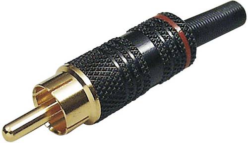 BKL Electronic 0101012 Cinch-Steckverbinder Stecker, gerade Polzahl: 2 Rot