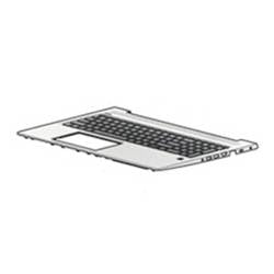 HP L45091-061 Laptop Gehäuse-Unterteil + Tastatur Silber, Schwarz 1 St.