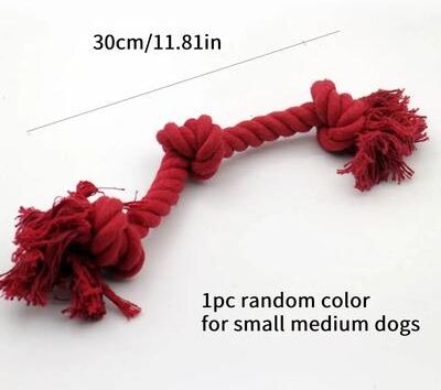 Uplift Treasures Braided Knot Rope Chew Dog Toy 1pc Random Color C