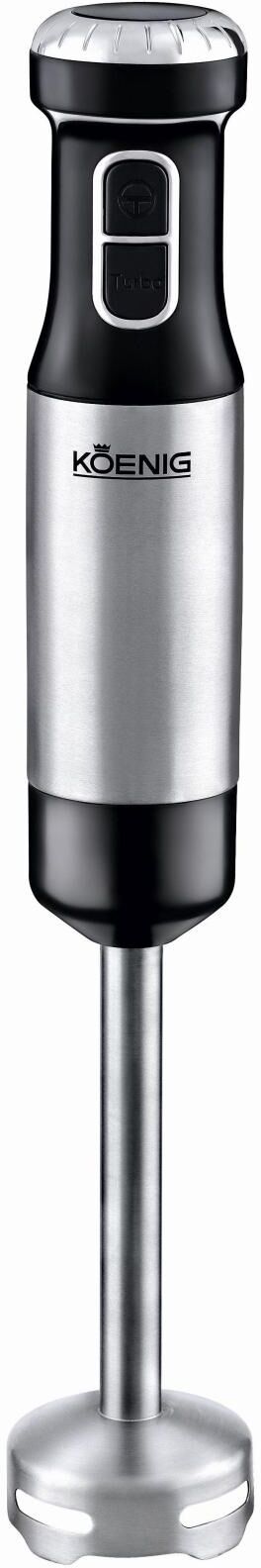 KOENIG Stabmixer "Steel Line, Schwarz, Silberfarbe", silber (schwarz, silberfarben), Mixer, Stabmixer schwarz, silberfarben Einheitsgröße