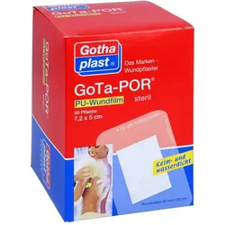 Gota-por PU Wundfilm 7,2x5 cm steril Pflaster