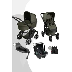 ABC Design Salsa 5 Air All in One Set + Isofix Base Root, Farbe Kinderwagen: Avocado