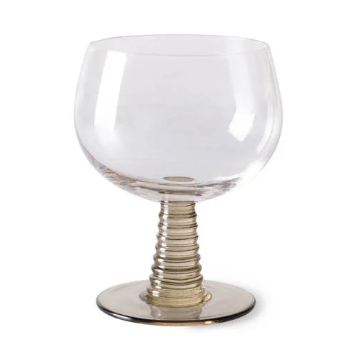 HKLiving Swirl wijnglas 350 ml Ø10 cm