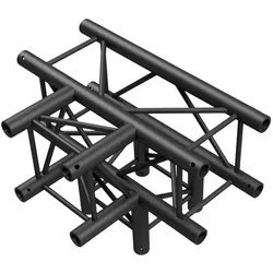 Milos Pro-30 Square F Truss - T-Cross + Down 4-way QLF40 - 90° corner - black