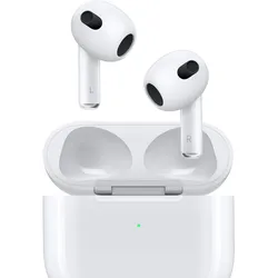 Apple AirPods (3rd Gen.) Lightning Case (Keine Geräuschunterdrückung, 6 h, Kabellos), Kopfhörer, Weiss