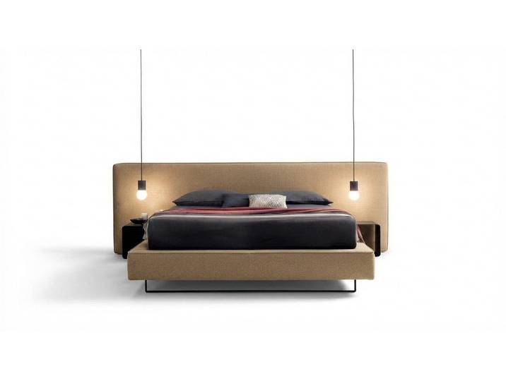 Xlmoebel Polsterbett Luxus Doppelbett aus Stoff für elegantes Schlafzimmerdesign (Polsterbett, Luxus Doppelbett), Made in Europa
