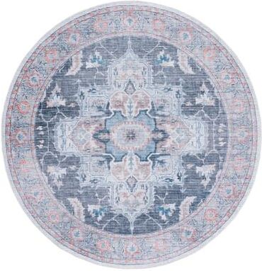 SAFAVIEH Serapi Machine Washable Burbuqe Boho Medallion Rug