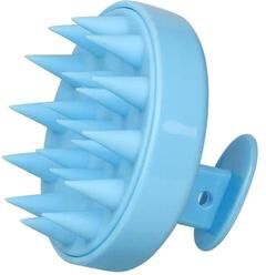 Uplift Picks Silicone Scalp Scrubber Shampoo Brush For Deep Hair Cleansing blue