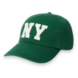Polo Ralph Lauren für Herren. 710972675501 Twill-Cap mit grünem NY-Patch (OSFA), Lässig, Baumwolle