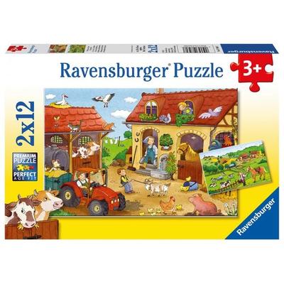 Puzzle Ravensburger Fleißig auf dem Bauernhof 2 X 12 Teile