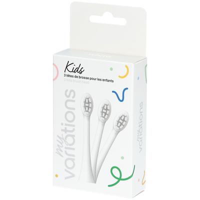 MyVariations Pack 3 opzetborstels - Kids White St Zahnbürste