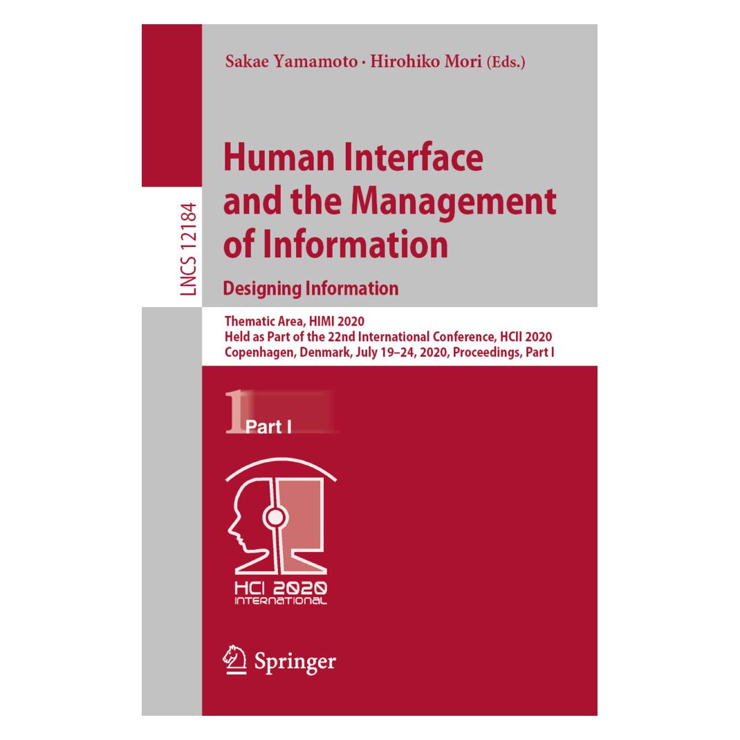 Springer Human Interface and the Management of Information. Designing Information (Englisch, Softcover, Hirohiko Mori, Sakae Yamamoto) (56139505)