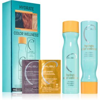 Malibu C Hydrate Color Wellness Collection conjunto para cabelo pintado . Hydrate Color Wellness Collection