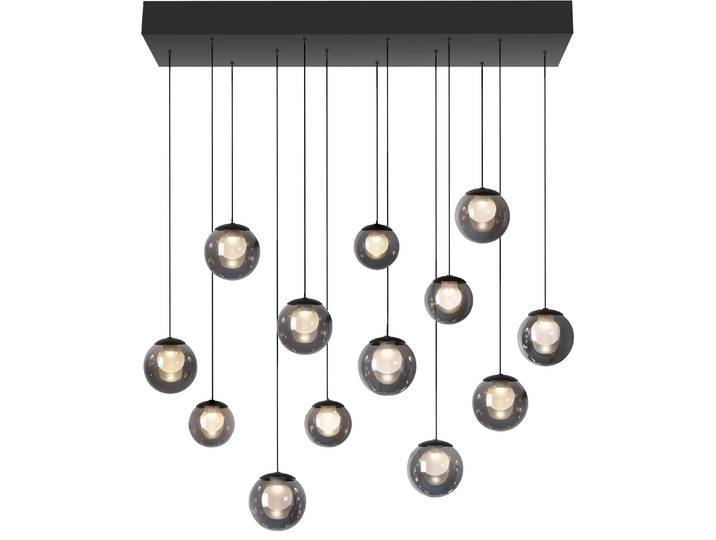 NEUHAUS PURE LED Pendelleuchte PURE Popup , mystic grau, 13, H: 60cm, 1 Stk., Leuchten, Comfort Lift, CCT, dimmbar über Fernbedienung, LED Pendelleuchte