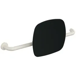 Hewi 801 Rückenstütze 801.51.9263L99 Wandabstand 150mm, Ausführung links, Lehne tiefschwarz, reinweiß