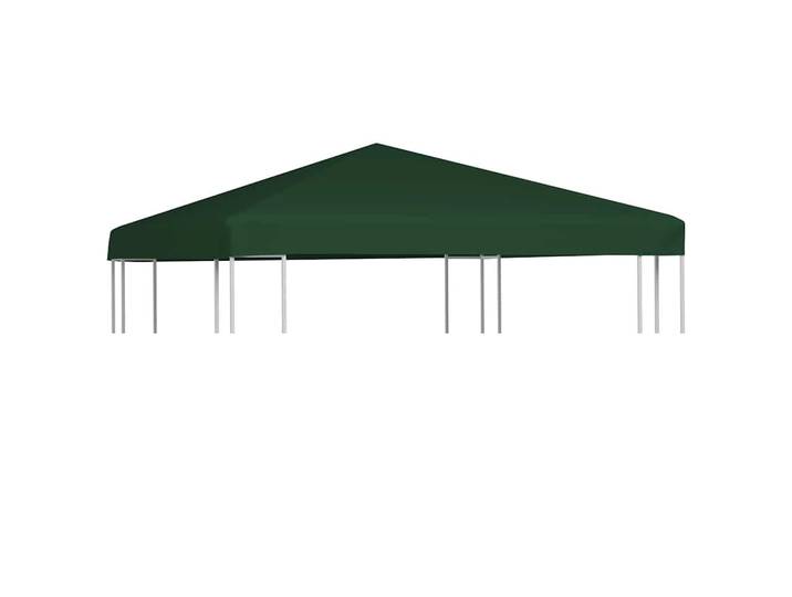 vidaXL Pavillondach mit PVC-Beschichtung, 310 g/m², 3/3 m, aus Polyester, Grün, 300x13x300 cm, Sonnenschutz, Pavillons