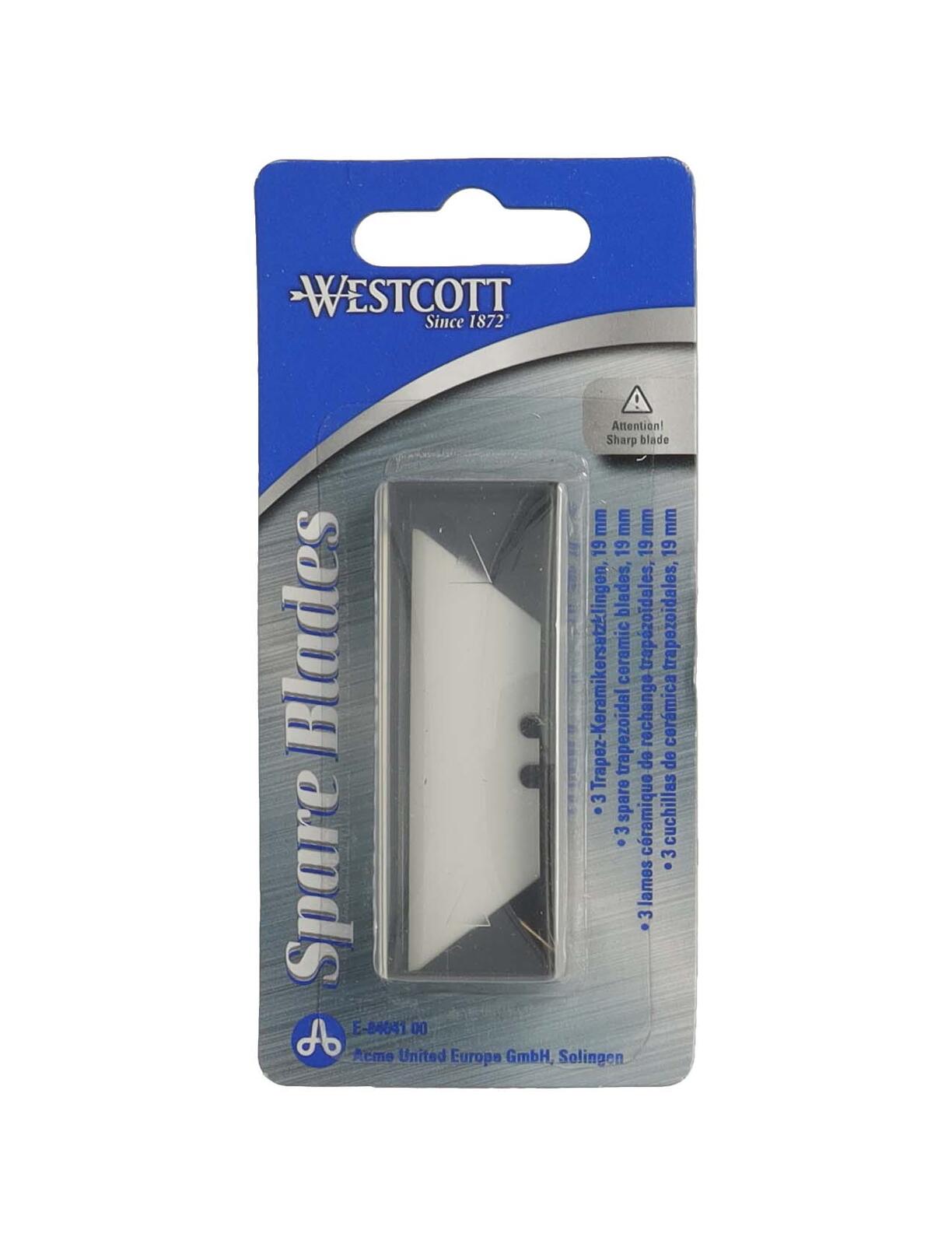 WESTCOTT Cuttermesser-Klingen 19 mm silber E-84041 00