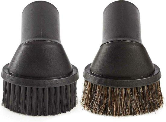 Stofzuiger Accessoires Set met Borstel Mondstuk voor Meubels Reinigen, Draaibare Scharnier, 32/35 mm, Zwart