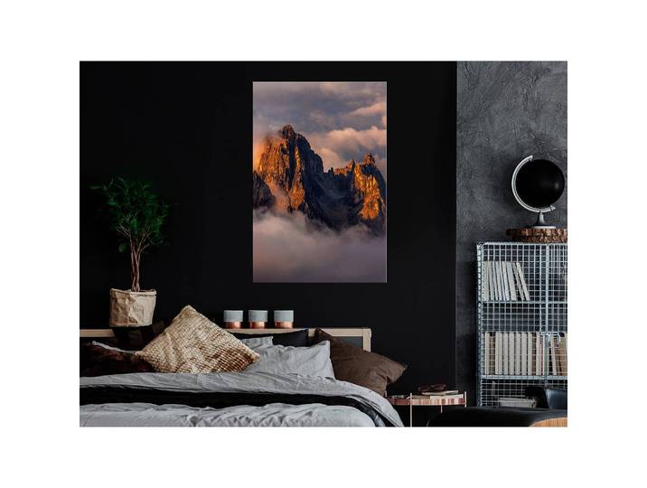 Tableau déco Mountains in the Clouds Lin Multicolore 40 x 60cm