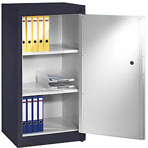 Feuerschutzschrank Certos, Höhe 1226 mm, gemäß DIN 4102, B 650 mm, schwarzgrau/lichtgrau C+P