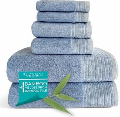 BedVoyage Absorbent Bamboo Spa Towel 6pc Set - 6pc Set
