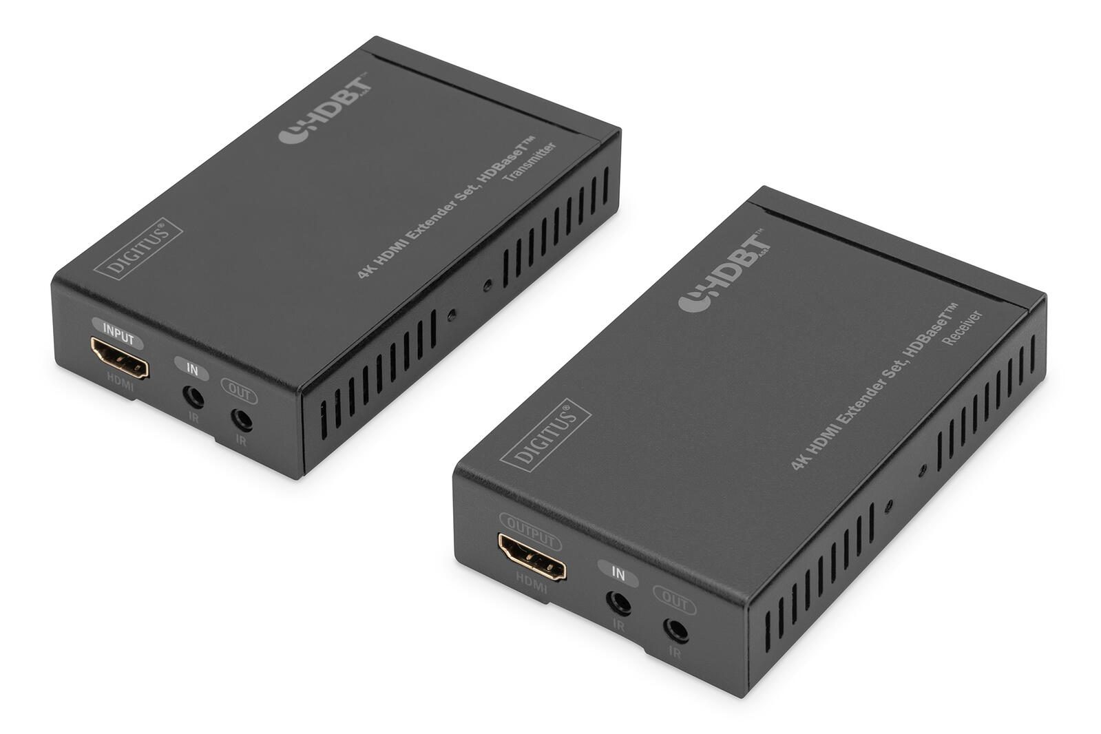 Digitus 4K HDMI Extender Set, HDBaseT, UHD 4K*2K@30hz 70 m via Netzwerkkabel (Cat 5E, 6, 7) DS-55500