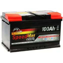 SPEED MAX Autobatterie +50% Blei-Säure 12V 100Ah 850A rechts 315x175x190 mm
