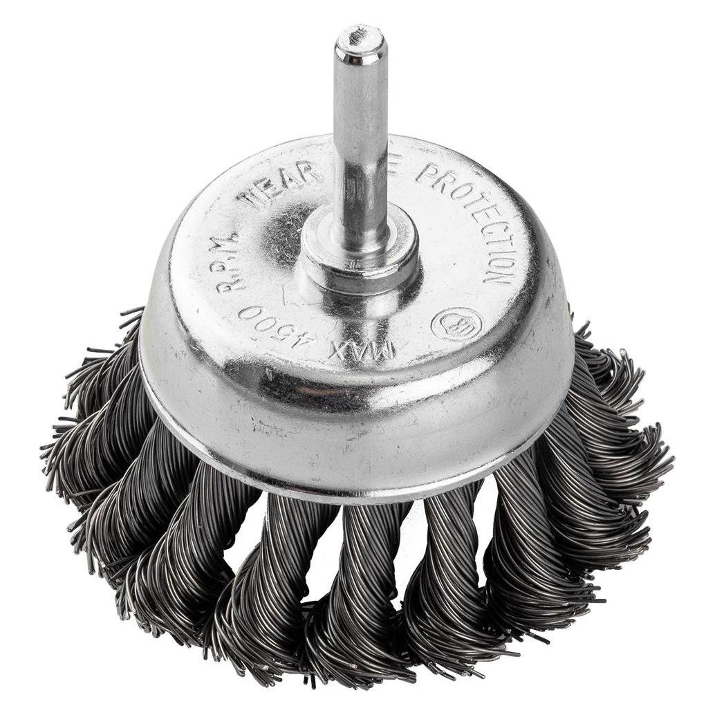 Graphite 75 mm Drahtbürste, gedrehter Stahldraht, mit 6 mm-Schaft (60078316)