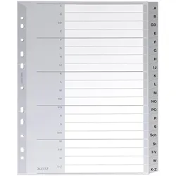 LEITZ A4 Ordnerregister A-Z Plastik - 20-teilig