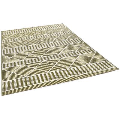 Teppich TOM TAILOR HOME "Funky Outdoor Geometric", grün, B:120cm H:5mm L:180cm, Polypropylen (PP), Teppiche, Teppich, Flachgewebe, modernes Rauten Design, Outdoor geeignet, Wohnzimmer