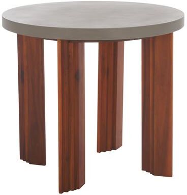 "SAFAVIEH Basilio 19.7-Inch Wood Side Table, Modern - 20"" W x 20"" D x 18"" H"