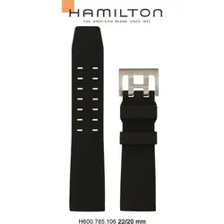 Hamilton - Belowzero Band-set Kautschuk-schwarz-22/20 H691.785.106 - schwarz