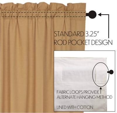 VHC Brands Simple Life Flax Ruffled Valance