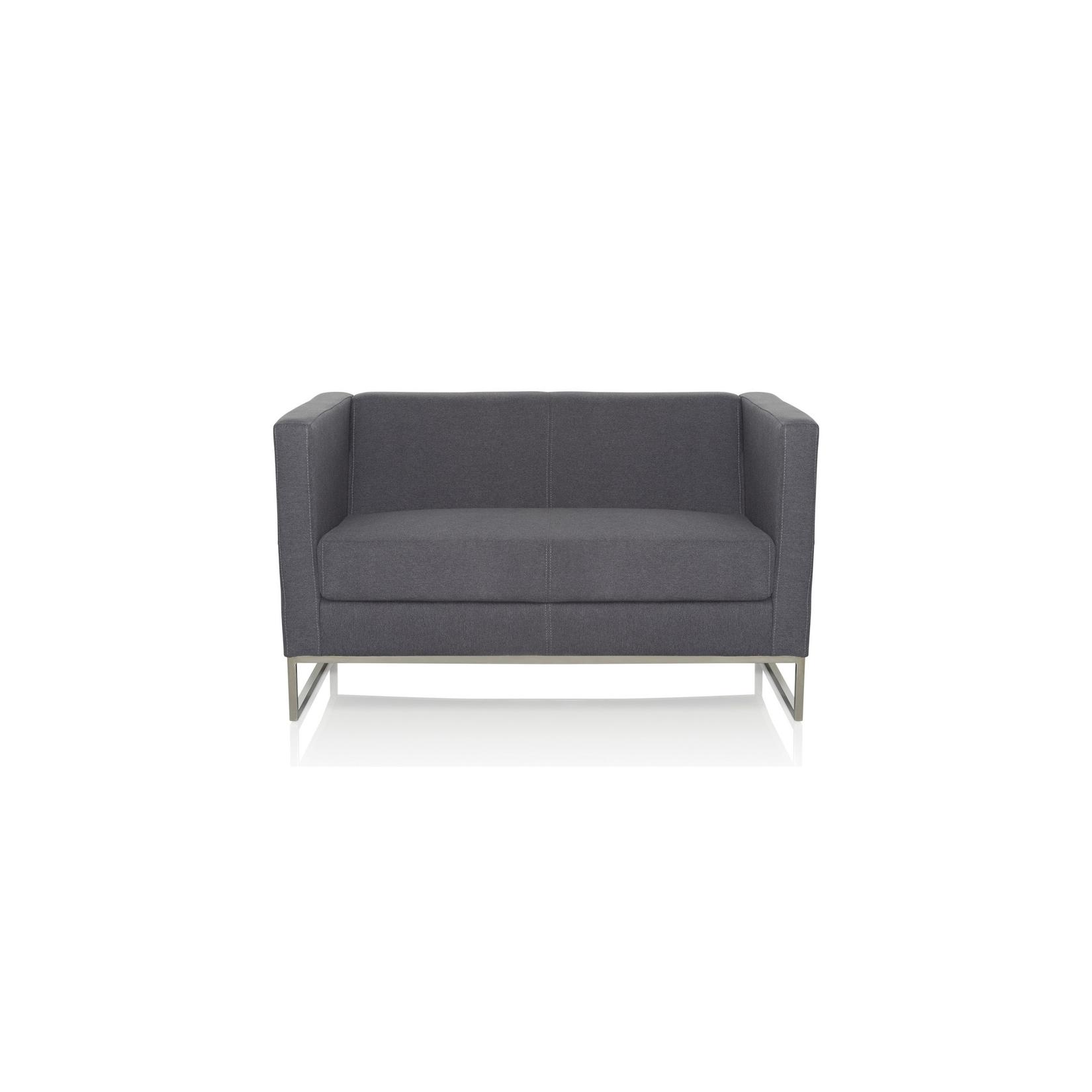 hjh OFFICE Lounge Sofa BARBADOS Stoff mit Armlehnen