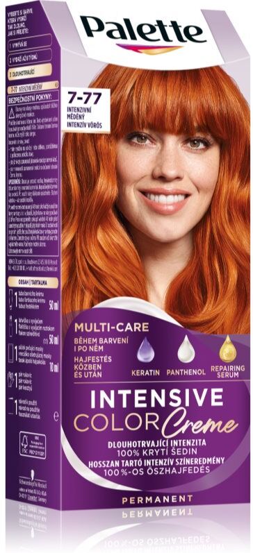 Schwarzkopf Palette Intensive Color Creme coloration cheveux permanente teinte 7-77 Intensive Copper 1 pcs