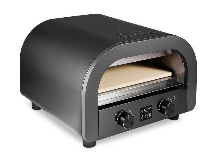 Pizzaofen TRISA Pizza Mio+ , grau (schwarz), B:45cm H:28cm T:42,5cm, Pizzaöfen, Pizzaofen