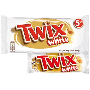 Twix Schokoriegel White, 230 g, je 46 g, 5 Riegel