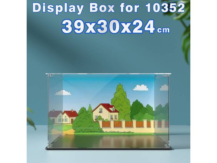 Boîte d'affichage pour 10352, vitrine pour Simpsons Krusty Burger, bloc de construction, vitrine transparente anti-poussière, boîte de rangement de briques