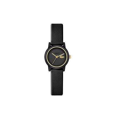 Quarzuhr LACOSTE "LACOSTE.12.12 SWIFT", schwarz, Armbanduhren, Damen, Quarzuhr, Armbanduhr, Damenuhr, Silikonarmband, analog