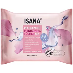 ISANA feuchte Reinigungstücher 5 in 1 alle Hauttypen 1-lagig