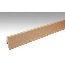 MEISTER Fußleiste Profil 3 PK Eiche hell 1094 für Parkettböden - 2380 x 60 x 20 mm