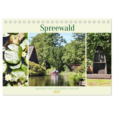 Spreewald - Augenblicke einer zauberhaften Landschaft (Tischkalender 2027 DIN A5 quer), CALVENDO Monatskalender