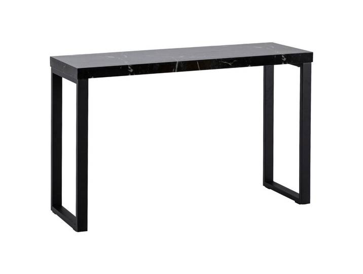 Mid.you Konsolentisch, Schwarz, Marmoroptik, rechteckig, Kufe, 40x76x120 cm, Wohnzimmer, Wohnzimmertische, Konsolentische