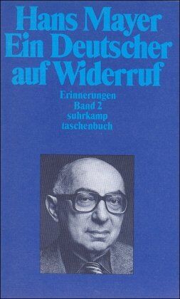 Hans Mayer - Ein Deutscher auf Widerruf. Erinnerungen: Band 2: Erinnerungen II: BD II (suhrkamp taschenbuch) - Preis vom 09.10.2026 07:28:09 h