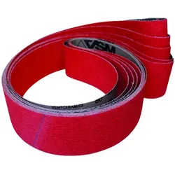 Schleifgewebeband Keramik 50x2000mm K 80 - rot