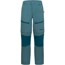 Trollkids, Unisex, Outdoorhose, Kid's Nordfjord Zip-Off Pants Slim Fit (116), Blau, Türkis