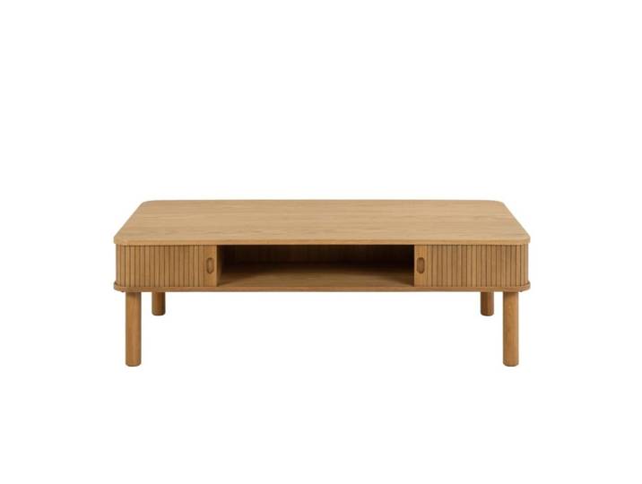 Table basse rectangulaire 3 niches de rangement l130