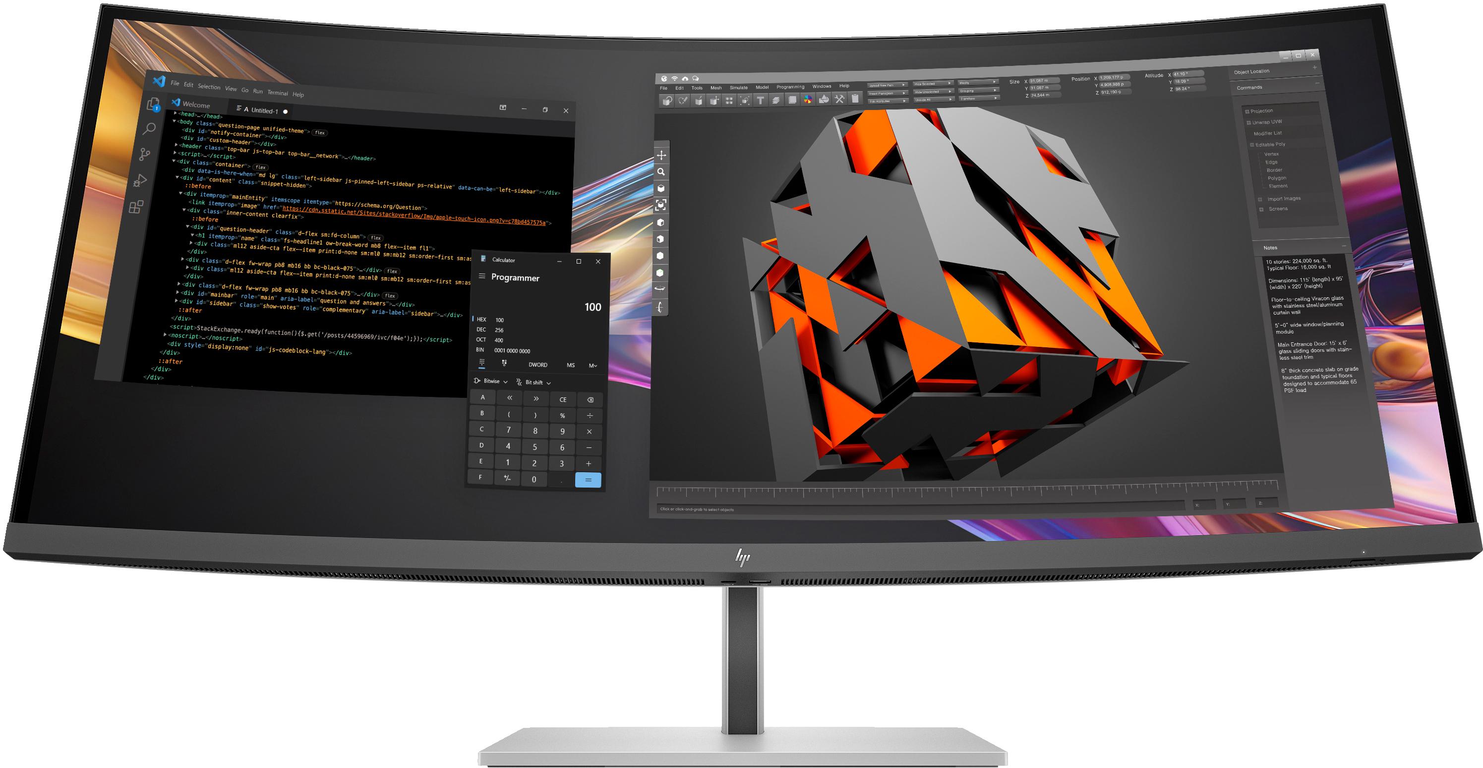 HP -Serie 7 Pro 37,5 Zoll WQHD+ Thunderbolt 4-Monitor - 738pu, 95,2 cm (37.5"), 3840 x 1600 Pixel, Wide Quad HD+, LCD, 5 ms