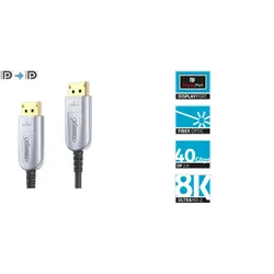 FiberX FX-I260-030 - DisplayPort 2.0 AOC Glasfaser Extender Kabel - 8K - 30 m